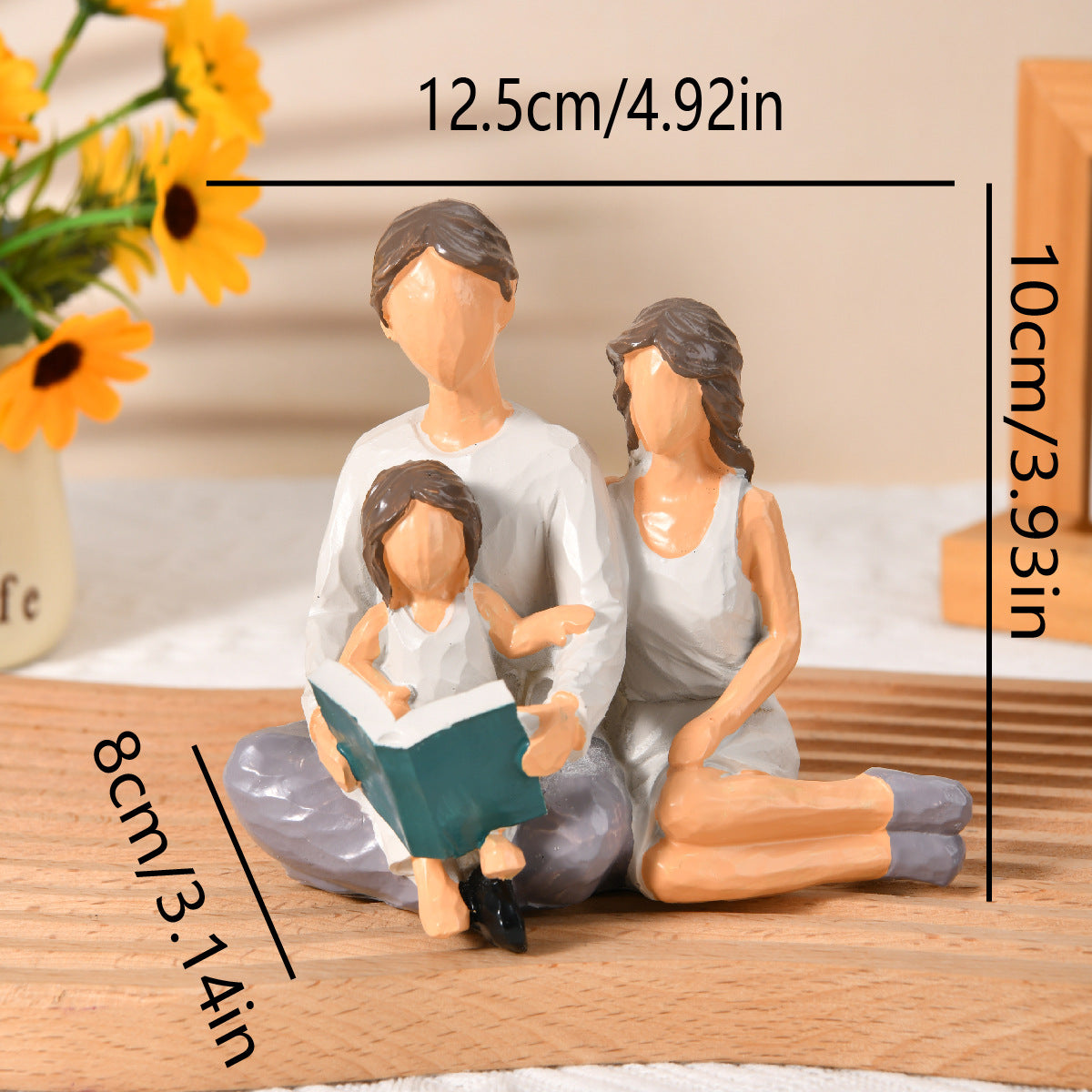Child Couple with Dog Figurines Ornaments,  A Family Memorials Statues Gifts （Free Shipping）