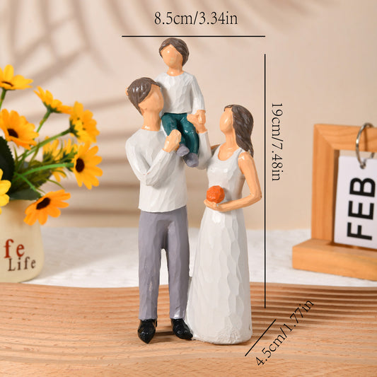 Child Couple with Dog Figurines Ornaments,  A Family Memorials Statues Gifts （Free Shipping）