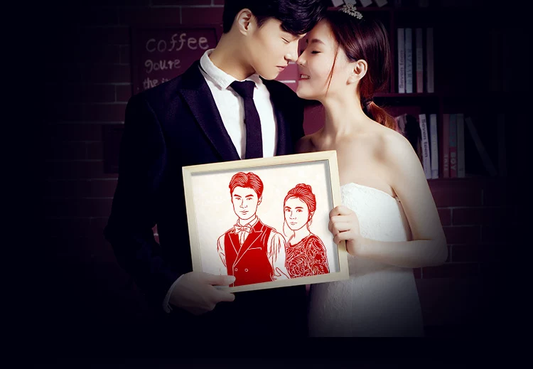 Customized wedding gifts, photo keepsakes, creative Valentine's Day gifts, decorative figurines, paper cuttings