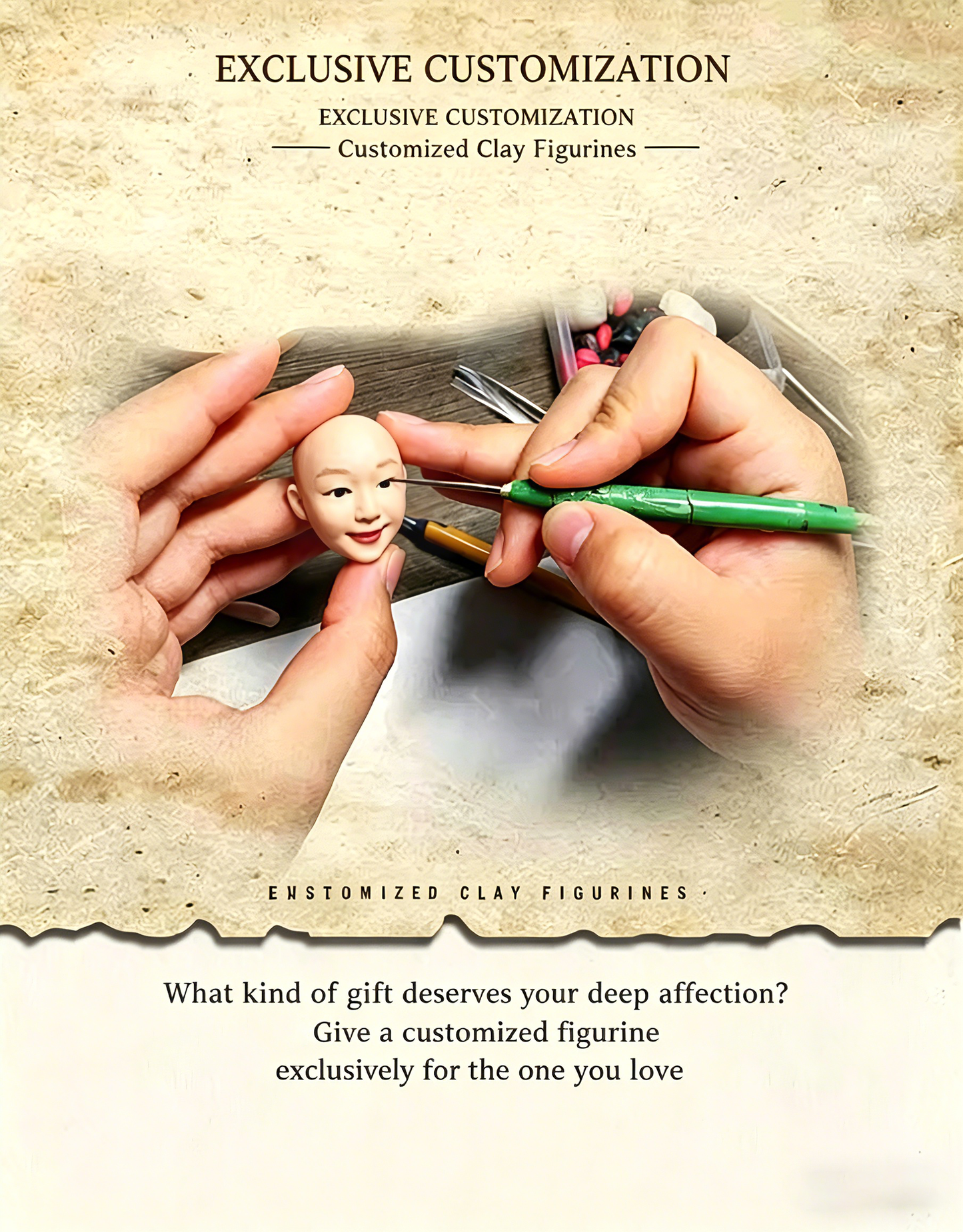 Custom-made handmade clay figurines | Personalized gifts