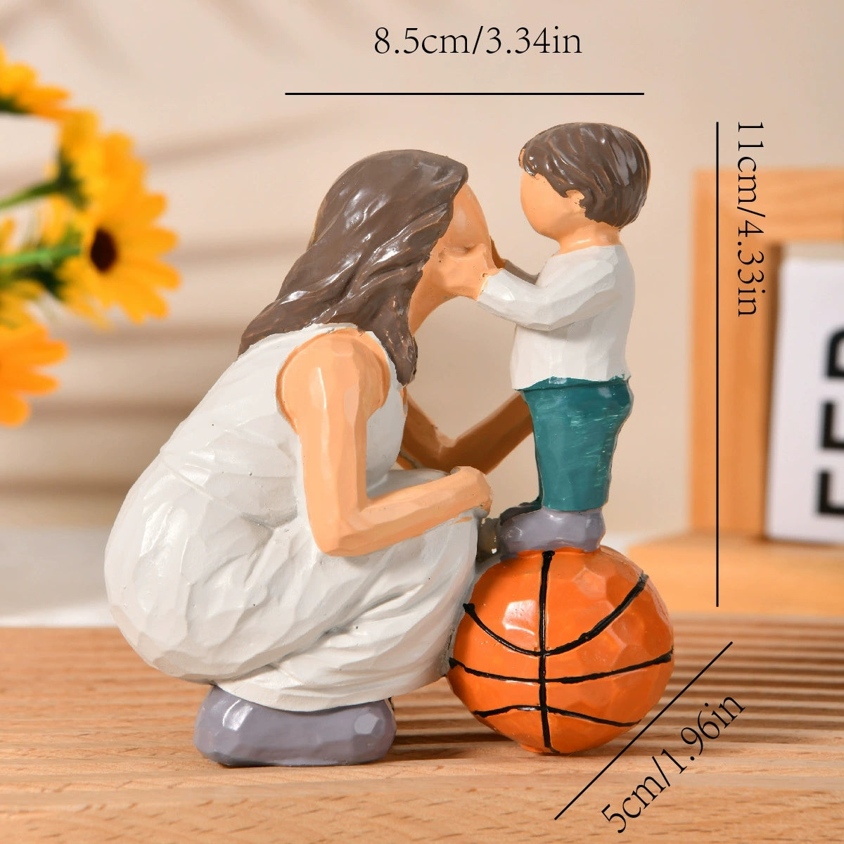 Child Couple with Dog Figurines Ornaments,  A Family Memorials Statues Gifts （Free Shipping）