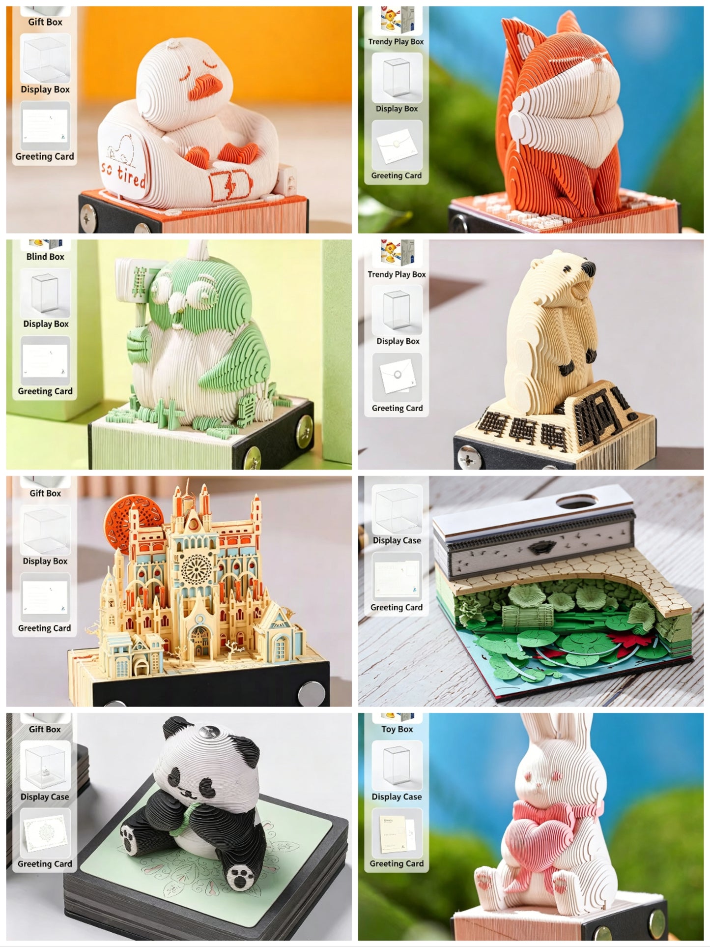Birthday Wishing Tree 3D Paper Sculpture Sticky Notes, Tearable 3D Relief Artwork Ornament, High-Value Gift